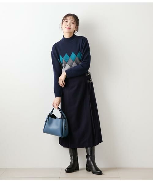 NEWYORKER / ニューヨーカー ミニ・ひざ丈スカート | NEWYORKER MELTON キルトスカート | 詳細7