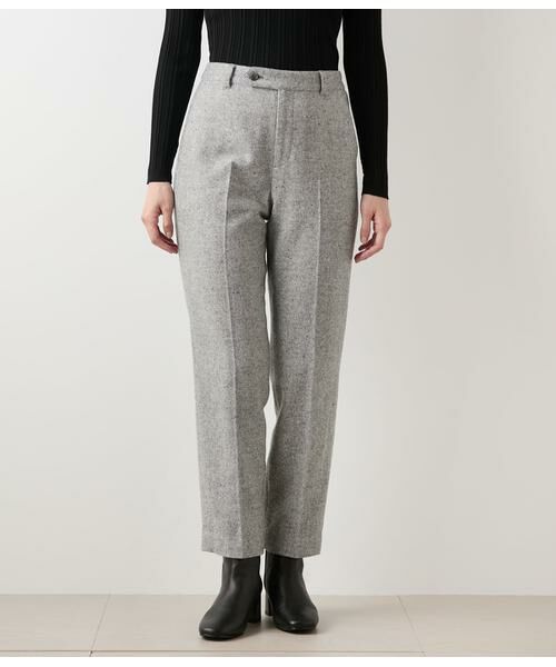 NEWYORKER / ニューヨーカー チノ・ワークパンツ | ブロークンヘリンボーンツィード テーパードパンツ | 詳細1