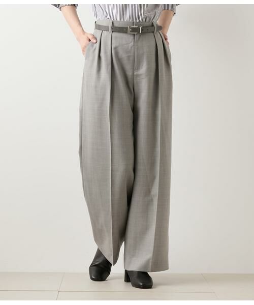 NEWYORKER / ニューヨーカー その他パンツ | TWビエラ ワイドパンツ(ライトグレー)