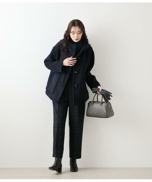 NEWYORKER / ニューヨーカー チノ・ワークパンツ | ウールブラックウォッチ ワンタックテーパードパンツ | 詳細11