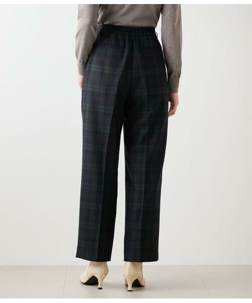 NEWYORKER / ニューヨーカー チノ・ワークパンツ | ウールブラックウォッチ ワンタックテーパードパンツ | 詳細3