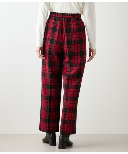 NEWYORKER / ニューヨーカー チノ・ワークパンツ | ウールタータン ワンタックテーパードパンツ | 詳細2