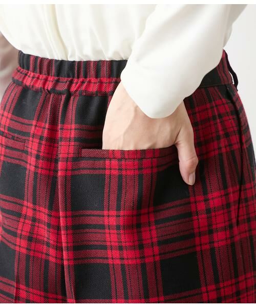 NEWYORKER / ニューヨーカー チノ・ワークパンツ | ウールタータン ワンタックテーパードパンツ | 詳細5