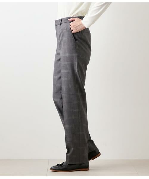 NEWYORKER / ニューヨーカー スラックス・ドレスパンツ | ウールウインドウペイン ストレートパンツ | 詳細2