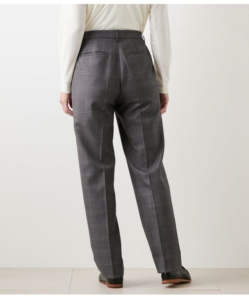 NEWYORKER / ニューヨーカー スラックス・ドレスパンツ | ウールウインドウペイン ストレートパンツ | 詳細3