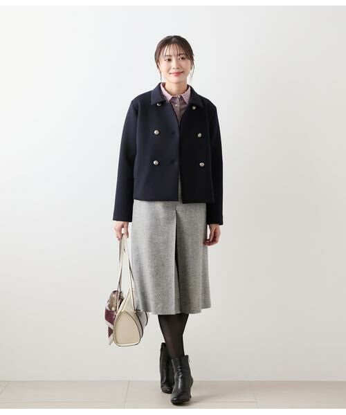 NEWYORKER / ニューヨーカー その他パンツ | ブロークンヘリンボーンツィード キュロットパンツ | 詳細8