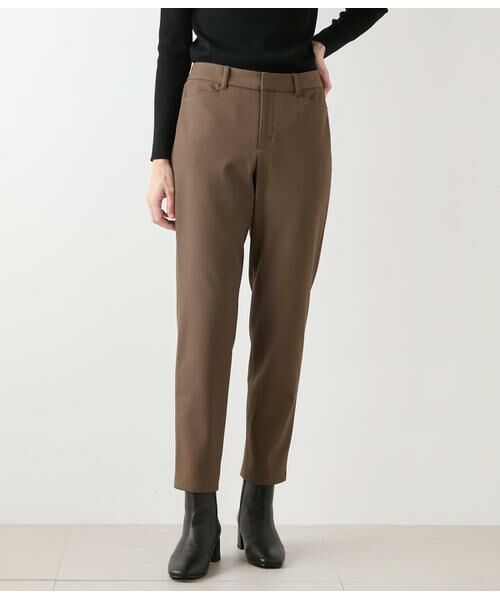 NEWYORKER / ニューヨーカー チノ・ワークパンツ | 裏起毛 あったかテーパードパンツ | 詳細1