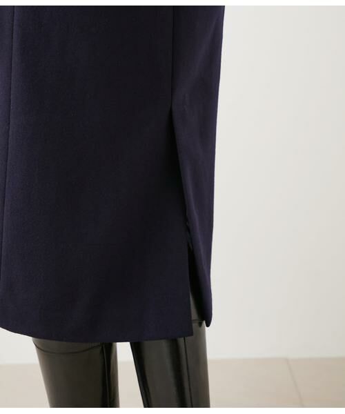 NEWYORKER / ニューヨーカー ミニ丈・ひざ丈ワンピース | NEWYORKER MELTON キーネックジャンパースカート | 詳細6