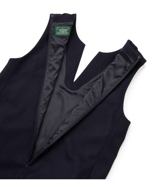 NEWYORKER / ニューヨーカー ミニ丈・ひざ丈ワンピース | NEWYORKER MELTON キーネックジャンパースカート | 詳細7