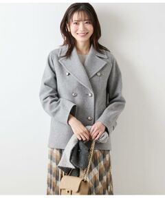 NEWYORKER / ニューヨーカー ピーコート | ラムウールモッサ ピーコート