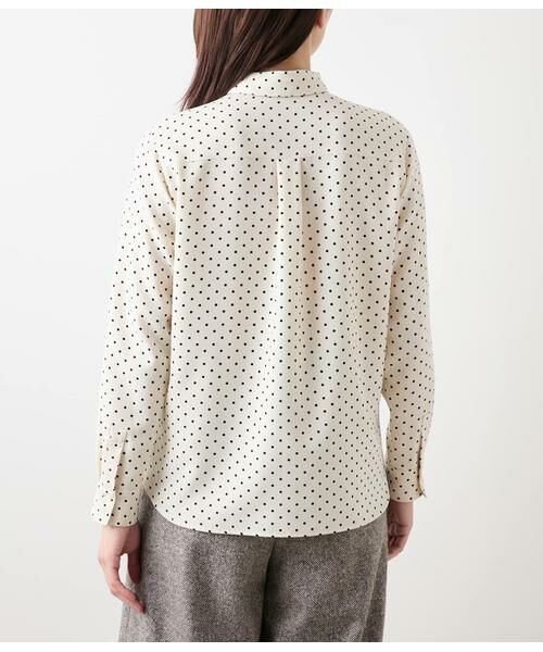 NEWYORKER / ニューヨーカー シャツ・ブラウス | アムンゼンドットプリント 長袖ボウタイブラウス | 詳細3