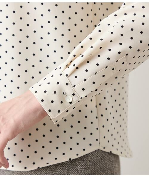 NEWYORKER / ニューヨーカー シャツ・ブラウス | アムンゼンドットプリント 長袖ボウタイブラウス | 詳細4