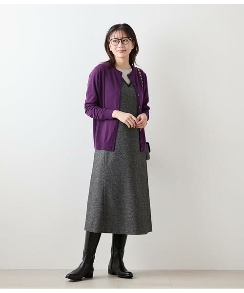 NEWYORKER / ニューヨーカー カーディガン・ボレロ | キャッシュウール クルーネックカーディガン | 詳細21