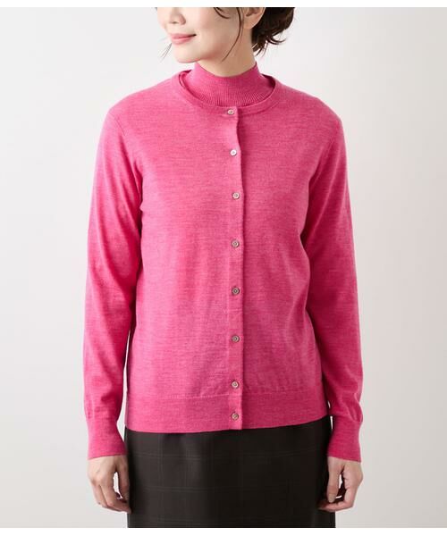 NEWYORKER / ニューヨーカー カーディガン・ボレロ | キャッシュウール クルーネックカーディガン | 詳細9