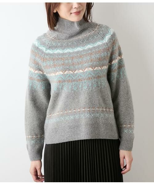 NEWYORKER / ニューヨーカー ニット・セーター | フェアアイル ハイネックニットプルオーバー | 詳細7