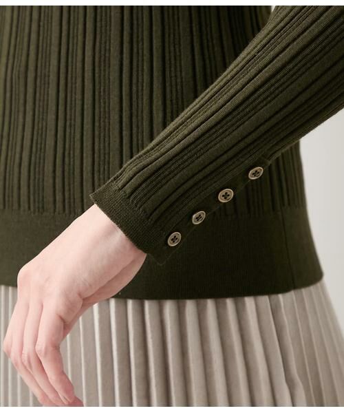 NEWYORKER / ニューヨーカー ニット・セーター | ウォッシャブルウール ランダムリブプルオーバー | 詳細3