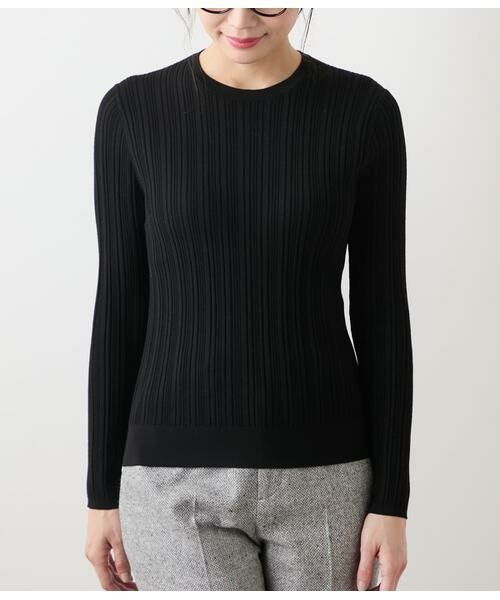 NEWYORKER / ニューヨーカー ニット・セーター | ウォッシャブルウール ランダムリブプルオーバー | 詳細6