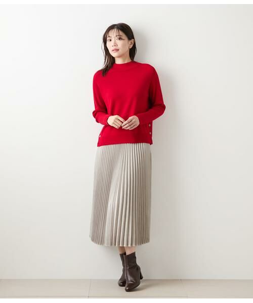 NEWYORKER / ニューヨーカー ニット・セーター | ウォッシャブルウール ボトルネックプルオーバー | 詳細5