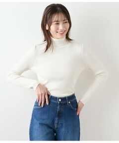 NEWYORKER / ニューヨーカー ニット・セーター | レーヨンポリストレッチ リブタートルネックプルオーバー