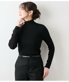 NEWYORKER / ニューヨーカー ニット・セーター | レーヨンポリストレッチ リブタートルネックプルオーバー