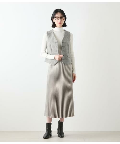 NEWYORKER / ニューヨーカー ニット・セーター | レーヨンポリストレッチ リブタートルネックプルオーバー | 詳細12