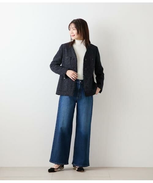 NEWYORKER / ニューヨーカー ニット・セーター | レーヨンポリストレッチ リブタートルネックプルオーバー | 詳細14