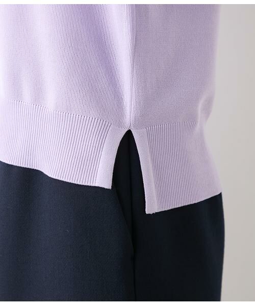 NEWYORKER / ニューヨーカー ニット・セーター | ハイツイストシルクレーヨン総針 袖プリーツニットプルオーバー | 詳細4