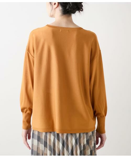 NEWYORKER / ニューヨーカー ニット・セーター | ハイツイストシルクレーヨン天竺 フレアニットプルオーバー | 詳細2