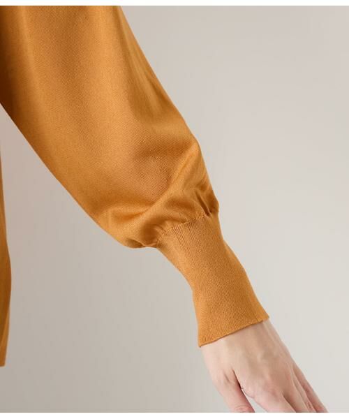 NEWYORKER / ニューヨーカー ニット・セーター | ハイツイストシルクレーヨン天竺 フレアニットプルオーバー | 詳細3