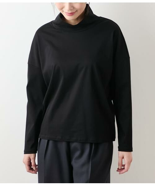 NEWYORKER / ニューヨーカー カットソー | オーガニックコットンスムース オフハイネックプルオーバー | 詳細5