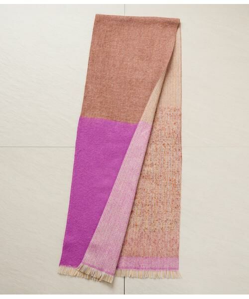 NEWYORKER / ニューヨーカー マフラー・ショール・スヌード・ストール | P.CORNILLON(ピー・コルニヨン) 配色マフラー | 詳細1