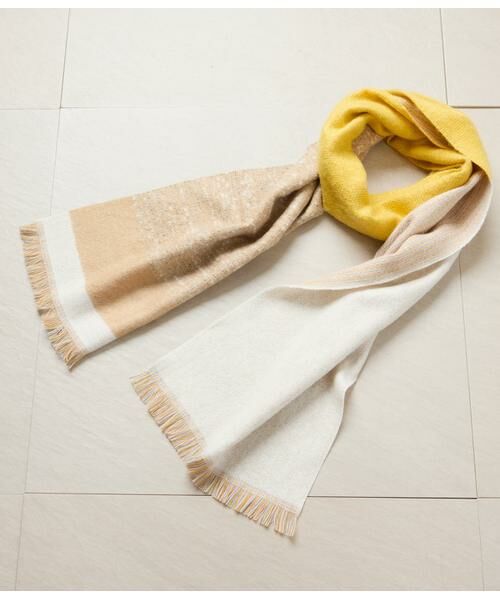 NEWYORKER / ニューヨーカー マフラー・ショール・スヌード・ストール | P.CORNILLON(ピー・コルニヨン) 配色マフラー | 詳細6