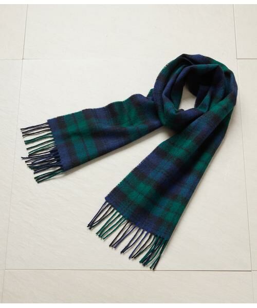 NEWYORKER / ニューヨーカー マフラー・ショール・スヌード・ストール | John Scott(ジョン スコット) ブラックウォッチマフラー | 詳細1