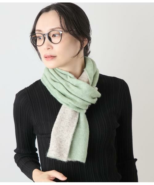 NEWYORKER / ニューヨーカー マフラー・ショール・スヌード・ストール | バイカラーミニマフラー | 詳細3