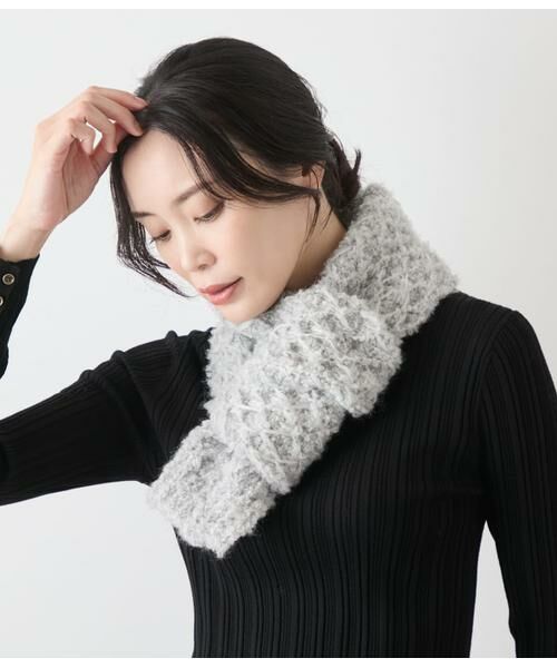 NEWYORKER / ニューヨーカー マフラー・ショール・スヌード・ストール | ループヤーンミニマフラー | 詳細3