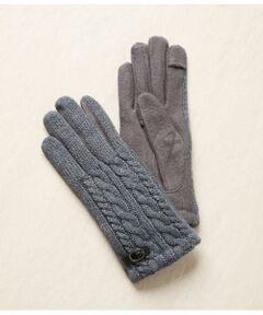 NEWYORKER / ニューヨーカー 手袋 | バックル付きニットグローブ