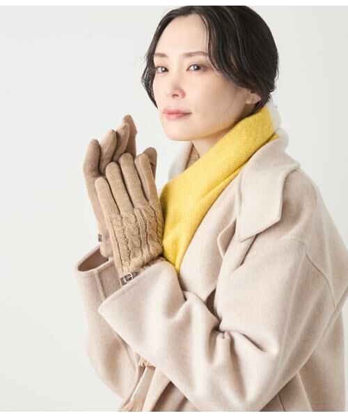 NEWYORKER / ニューヨーカー 手袋 | バックル付きニットグローブ | 詳細5