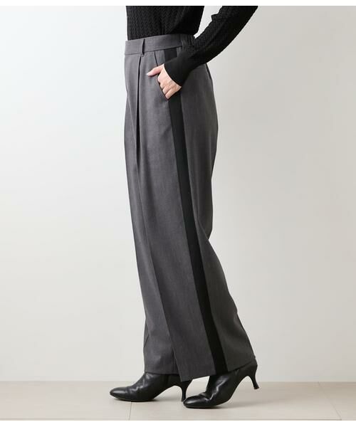 NEWYORKER / ニューヨーカー その他パンツ | デニム調メランジストライプ サイドラインタックパンツ | 詳細2