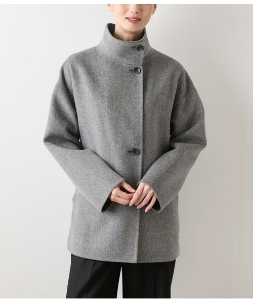 NEWYORKER / ニューヨーカー その他アウター | ウールナイロンリバー スタンドショートコート | 詳細11