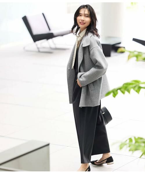 NEWYORKER / ニューヨーカー その他アウター | ウールナイロンリバー スタンドショートコート | 詳細16