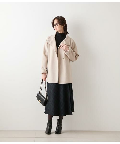 NEWYORKER / ニューヨーカー その他アウター | ウールナイロンリバー スタンドショートコート | 詳細7