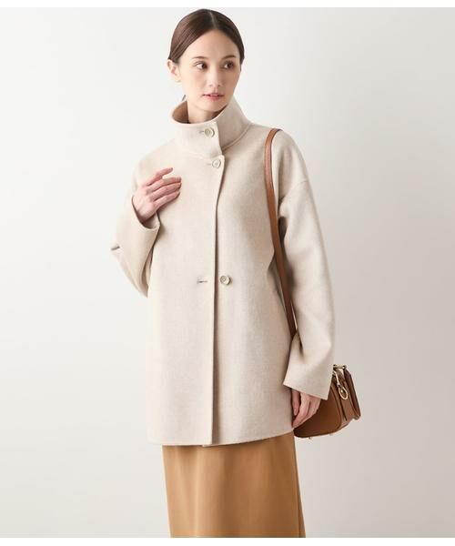 NEWYORKER / ニューヨーカー その他アウター | ウールナイロンリバー スタンドショートコート | 詳細8