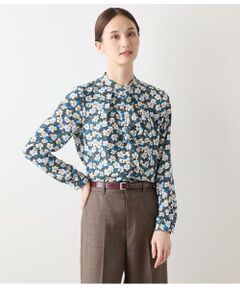 NEWYORKER / ニューヨーカー シャツ・ブラウス | ビオラフラワープリント フロントフリルブラウス