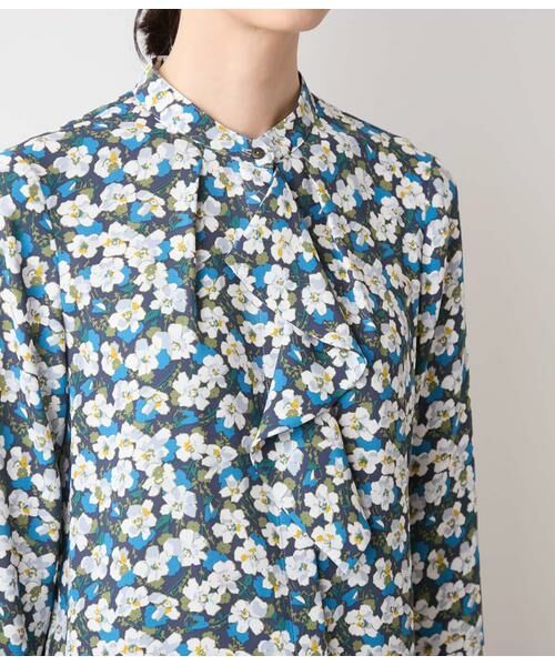 NEWYORKER / ニューヨーカー シャツ・ブラウス | ビオラフラワープリント フロントフリルブラウス | 詳細3