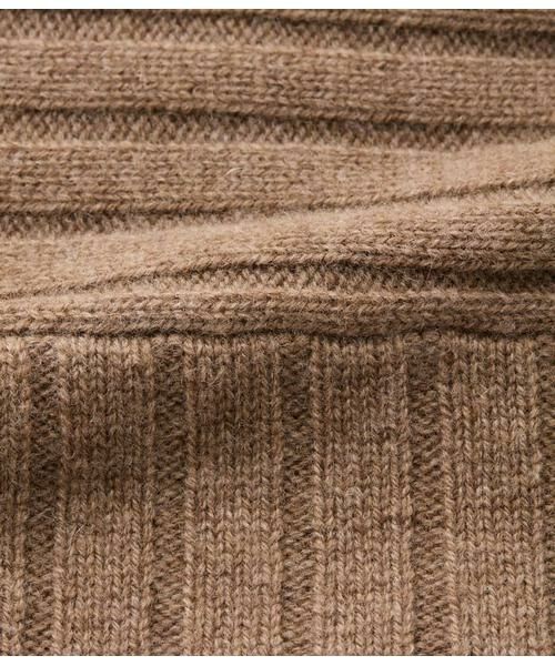 NEWYORKER / ニューヨーカー ニット・セーター | ウールカシミヤ リブハイネックニットプルオーバー | 詳細8