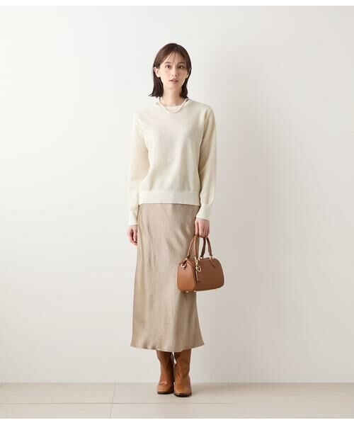 NEWYORKER / ニューヨーカー ニット・セーター | トライアングルラメ クルーネックニットプルオーバー | 詳細4