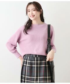 NEWYORKER / ニューヨーカー ニット・セーター | 片畦ラメブレーティング クルーネックニット