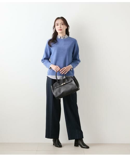 NEWYORKER / ニューヨーカー ニット・セーター | 片畦ラメブレーティング クルーネックニット | 詳細10