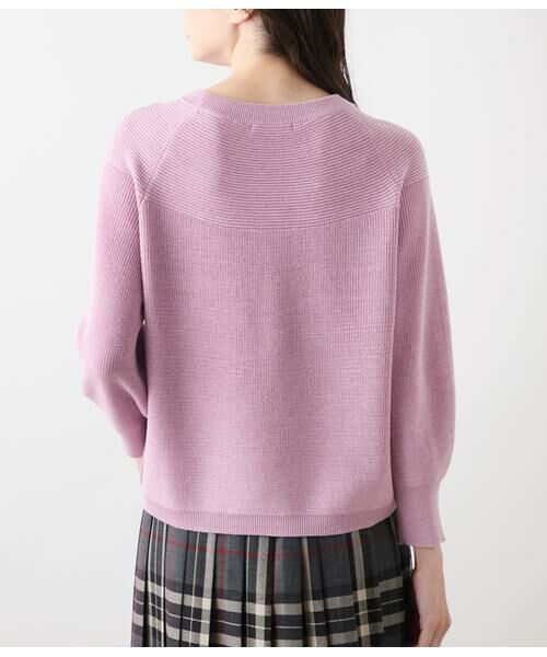 NEWYORKER / ニューヨーカー ニット・セーター | 片畦ラメブレーティング クルーネックニット | 詳細2