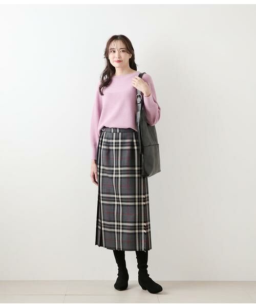 NEWYORKER / ニューヨーカー ニット・セーター | 片畦ラメブレーティング クルーネックニット | 詳細3